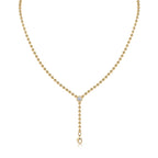 Timeless Beaded Necklace with Brilliant Gemstone Accent