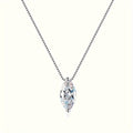 Marquise-Cut Crystal Pendant Necklace