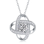Interlocking Orbit Moissanite Pendant Necklace