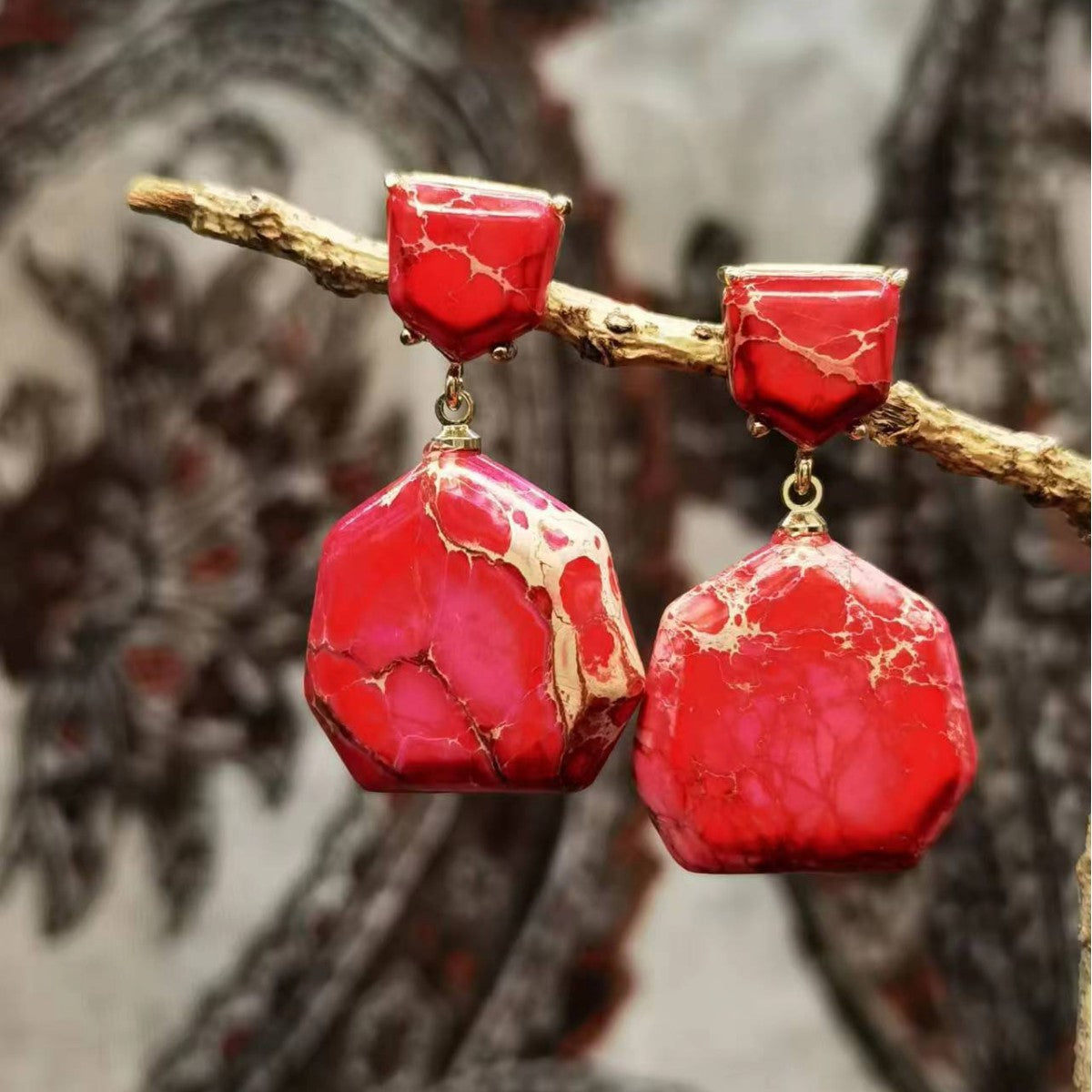 Emperor Stone Drop Earrings