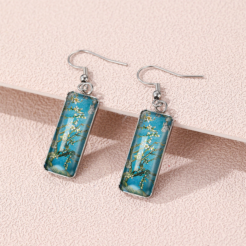 Starry Night Art Drop Earrings