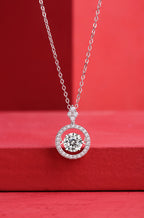 Halo Diamond Pendant Necklace