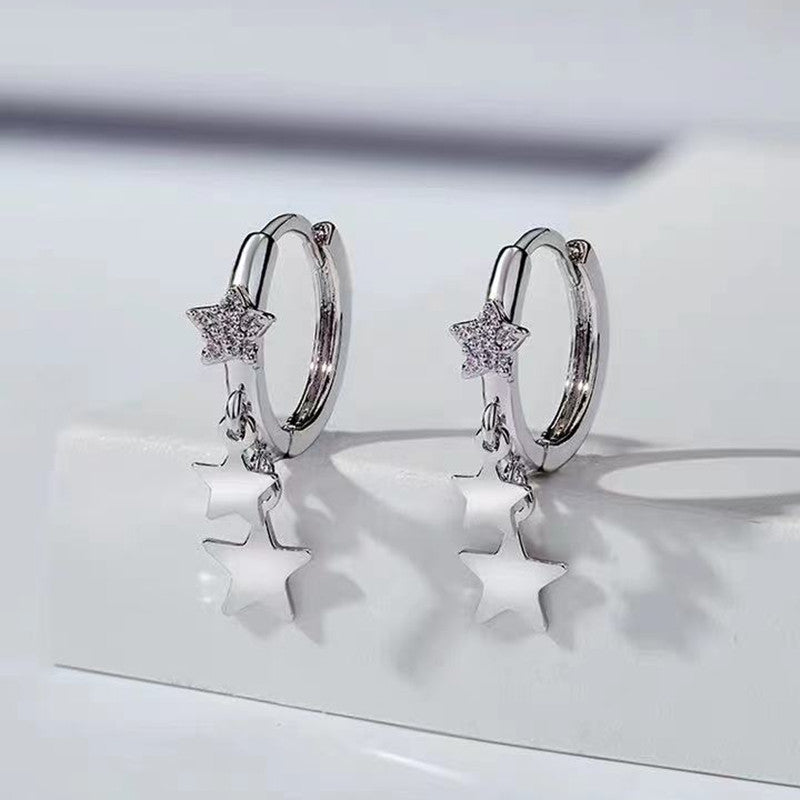 Celestial Star Dangle Earrings