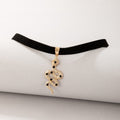 Gothic Snake Pendant Velvet Choker Necklace