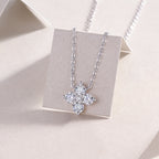 Lucky Four-Leaf Clover Moissanite Pendant Necklace