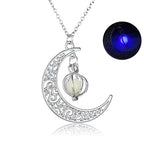 Crescent Moon Glow Pendant