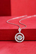 Halo Diamond Pendant Necklace