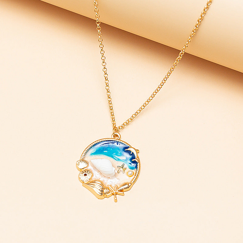 Krystal Crafts Ocean Dream Shell Pendant Necklace