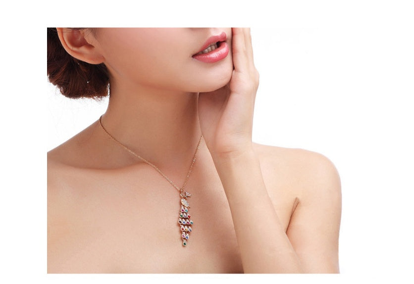 Peacock Crystal Jewelry Set