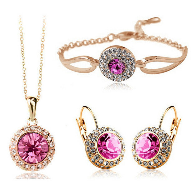 Elegant Zircon Jewelry Set