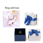 Luna Opal Halo Rose Gold Ring