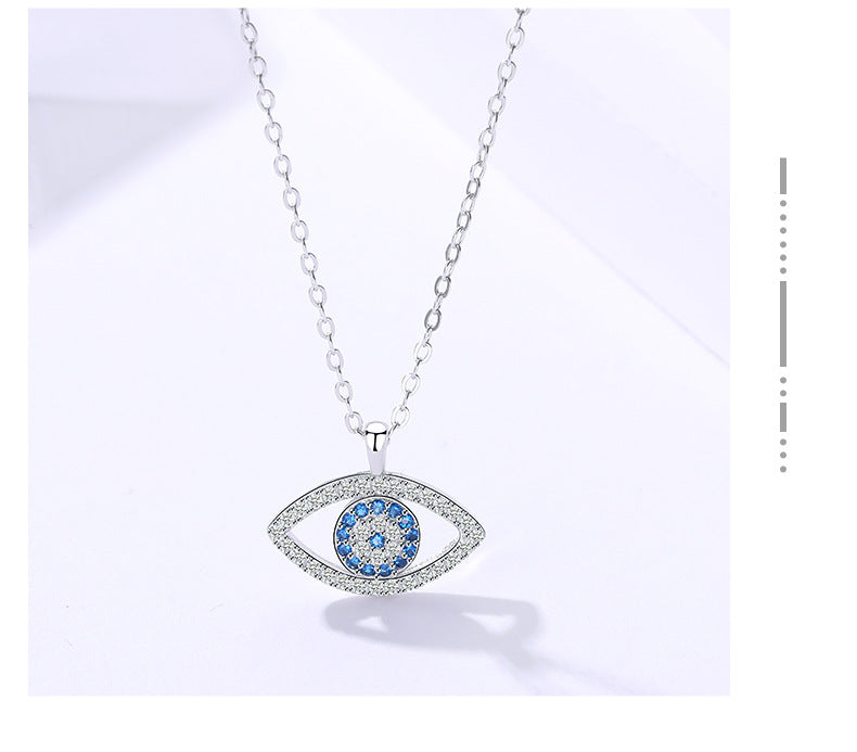 Silver Evil Eye Necklace