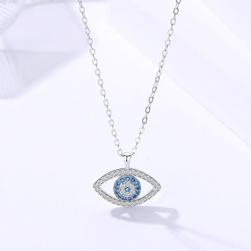 Silver Evil Eye Necklace