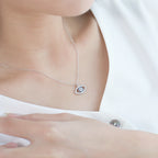 Silver Evil Eye Necklace
