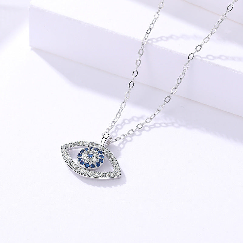 Silver Evil Eye Necklace