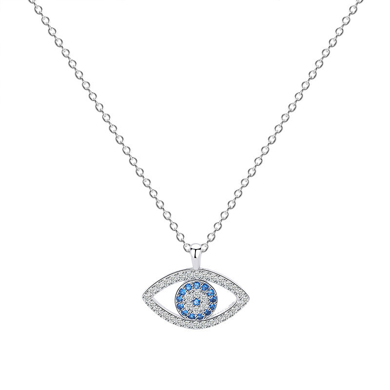 Silver Evil Eye Necklace