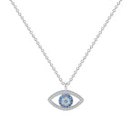 Silver Evil Eye Necklace