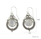 Vintage Moonstone Dangle Earrings