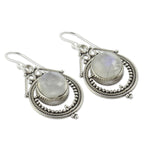 Vintage Moonstone Dangle Earrings
