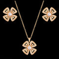 Four-Leaf Clover Zircon Set