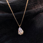 Vintage Teardrop Crystal Necklace