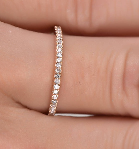 Eternal Spark Pavé Diamond Eternity Band