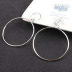 Round Statement Hoop Earrings