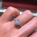 Sparkling Pavé Heart Ring – Romantic Crystal Statement Band