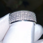 Luxury Pavé Diamond Band Ring – Full Eternity Sparkle Statement Ring
