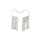 Rhinestone Waterfall Ear Cuff Earrings