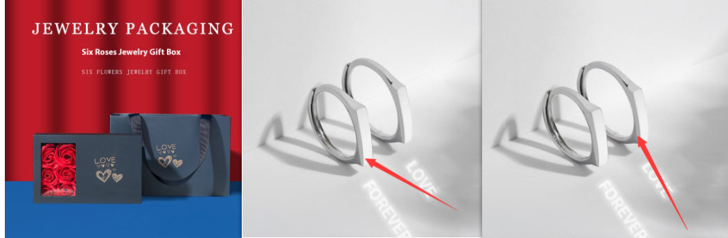 Minimalist Couple Rings Set – Faceted Promise Bands