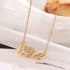 Gold “Love” Heart Pendant Necklace