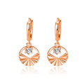 Elegant Geometric Round Necklace & Earrings