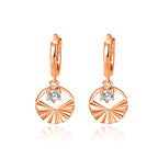 Elegant Geometric Round Necklace & Earrings