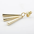 Minimalist Gold Bar Drop Earrings