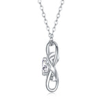 Interlocking Orbit Moissanite Pendant Necklace