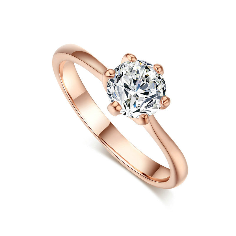 Classic Solitaire Birthstone Ring – Minimalist Round Cut Statement Ring