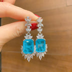Luxury Blue Crystal Jewelry