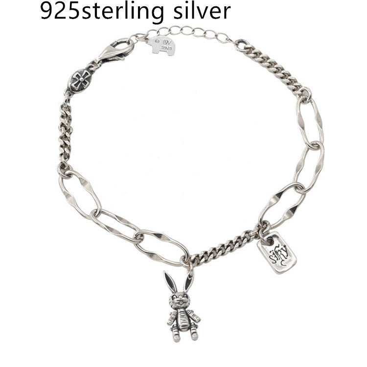 Mixed-Link Charm Bracelet with Contemporary Layered Style