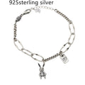 Mixed-Link Charm Bracelet with Contemporary Layered Style