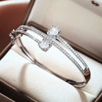 Elegant Dual-Band Bracelet with Refined Crystal Detail