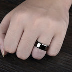 Classic Polished Stainless Steel Band Ring – 6mm Unisex Style