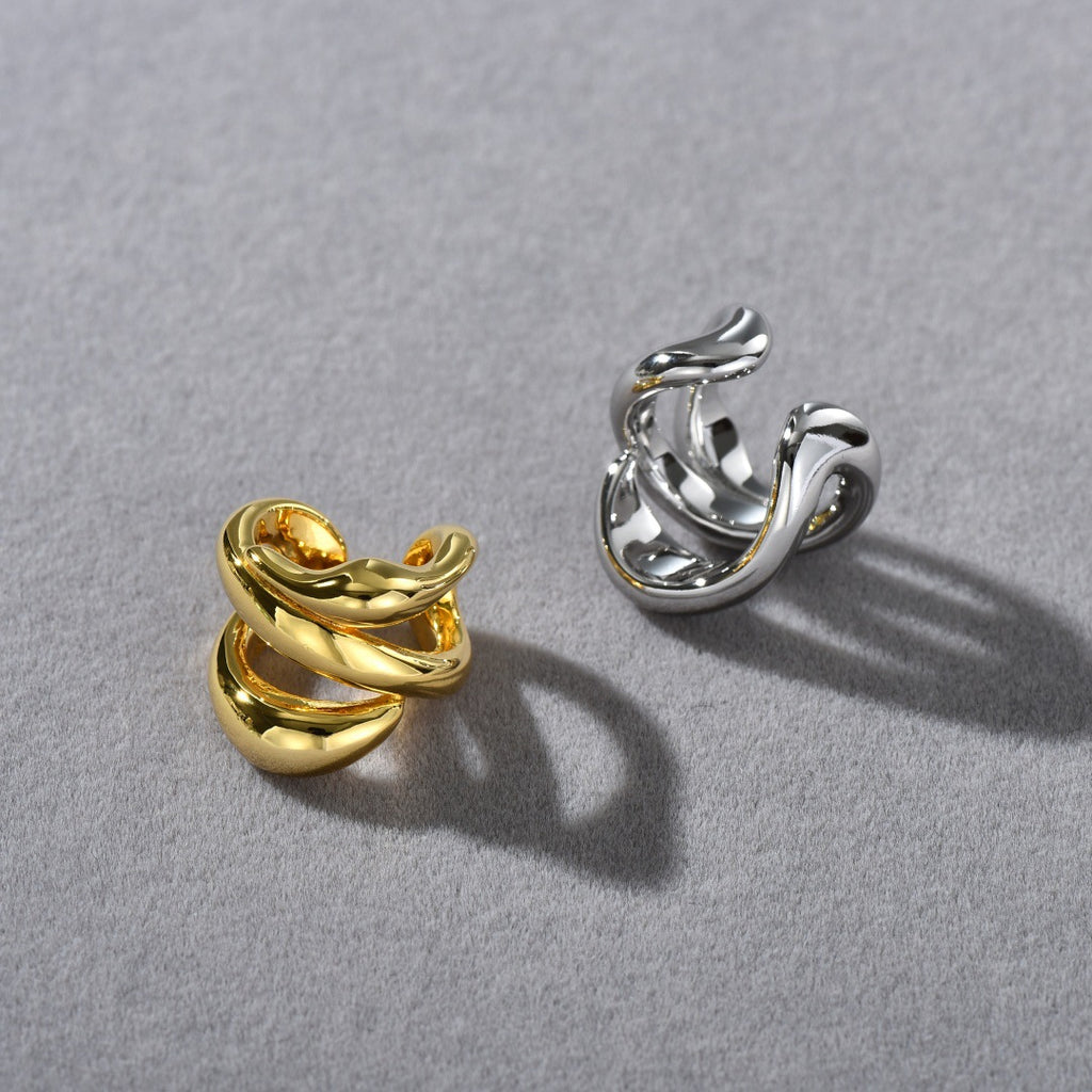 French Line Minimalist Multi-Layer Ear Cuff