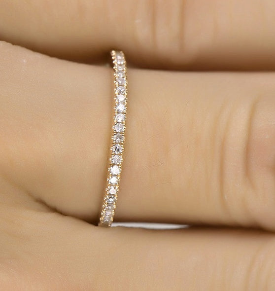 Eternal Spark Pavé Diamond Eternity Band
