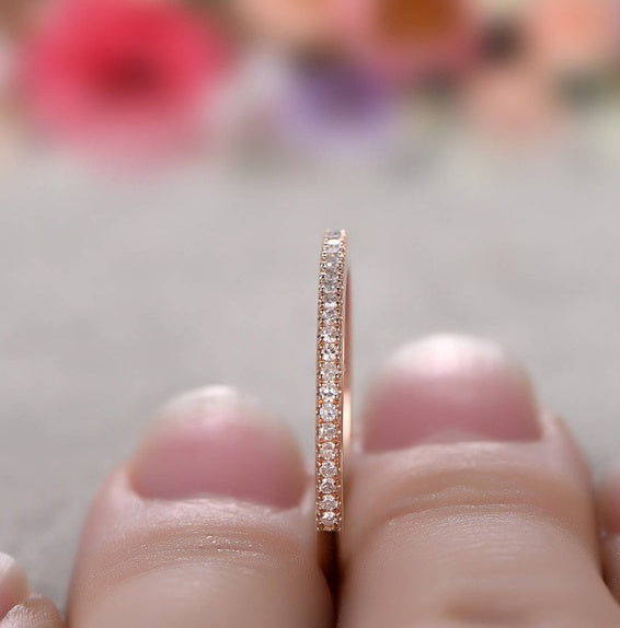 Eternal Spark Pavé Diamond Eternity Band