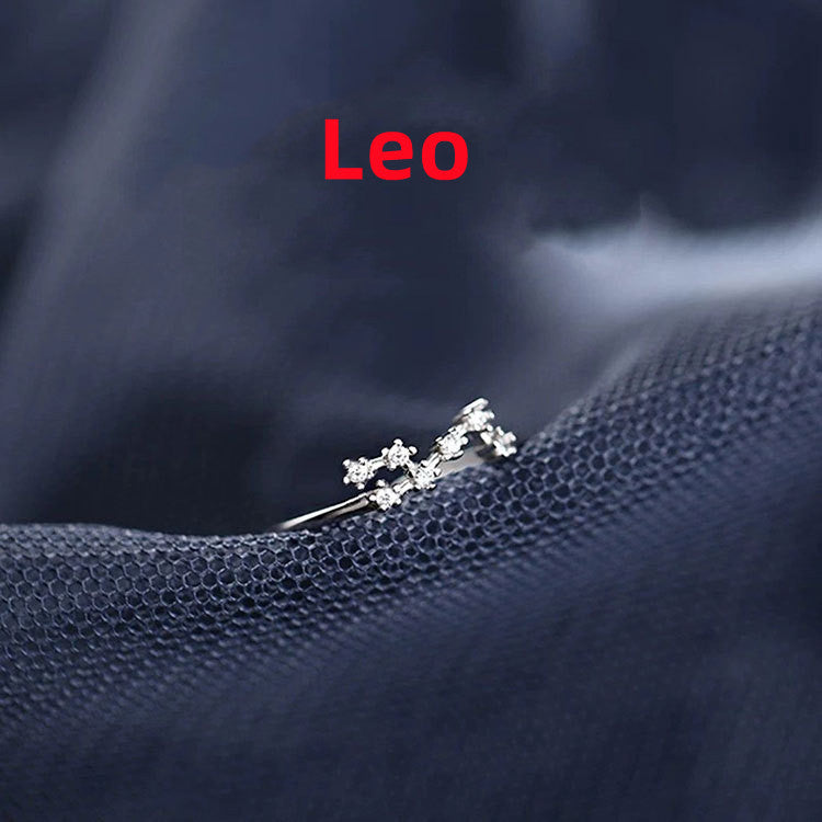 Zodiac Constellation Adjustable Ring – Celestial Star Sign Band