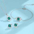 Square Crystal Jewelry Set
