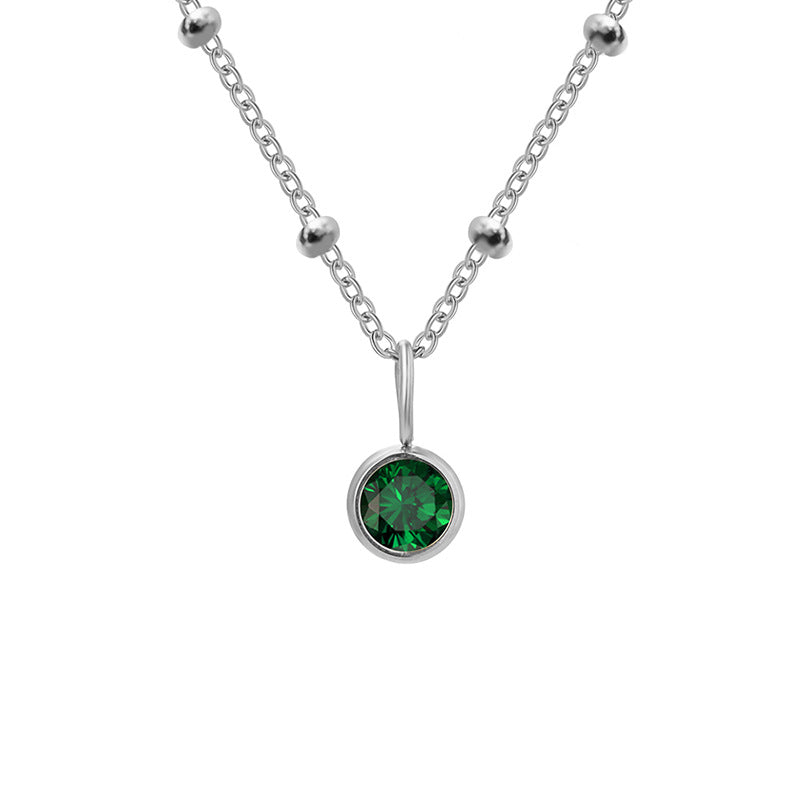 Classic Birthstone Solitaire Necklace
