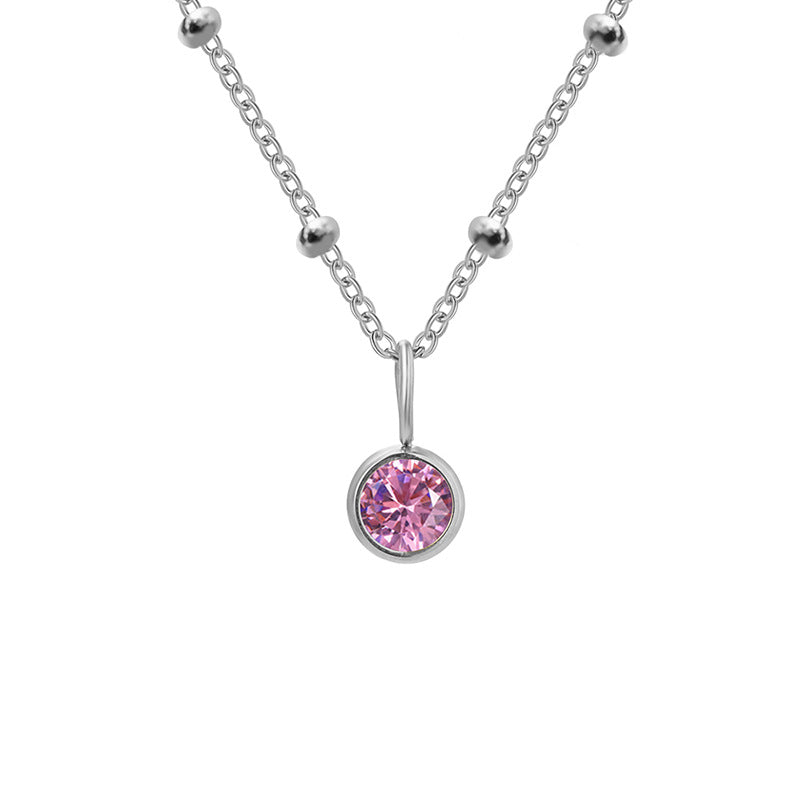 Classic Birthstone Solitaire Necklace