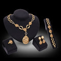 Elegant Gold Filigree Jewelry Set